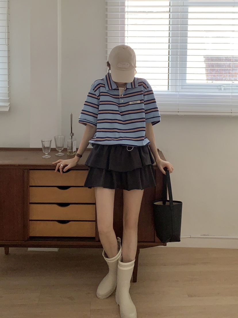 FORMSTUDIO韓國直郵㊣女裝新款推薦25春夏休閑人氣時尚T恤短款FORMSTUDIOT恤