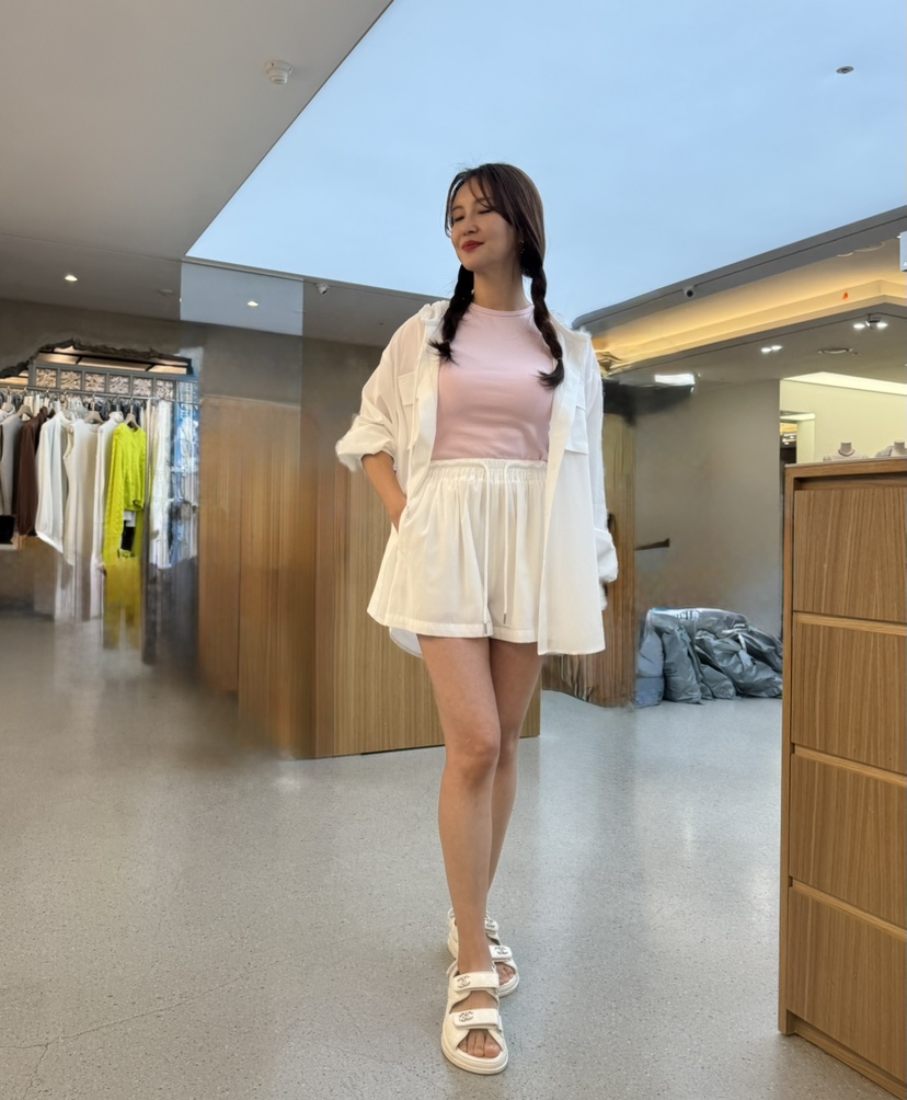 JUJU直郵韓國代購㊣女裝新品人氣熱賣25春夏襯衫蕾絲衫口袋兜帽JUJU襯衫/蕾絲衫