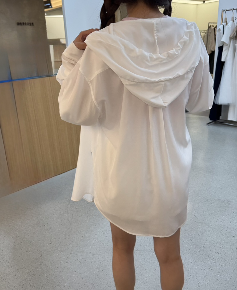 JUJU直郵韓國代購㊣女裝新品人氣熱賣25春夏襯衫蕾絲衫口袋兜帽JUJU襯衫/蕾絲衫