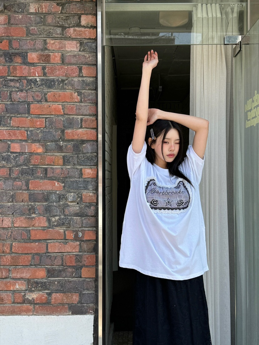 MAISONDEGLORY韓國直郵㊣女裝新品推薦人氣25春夏休閑T恤蕾絲MAISON DE GLORYT恤