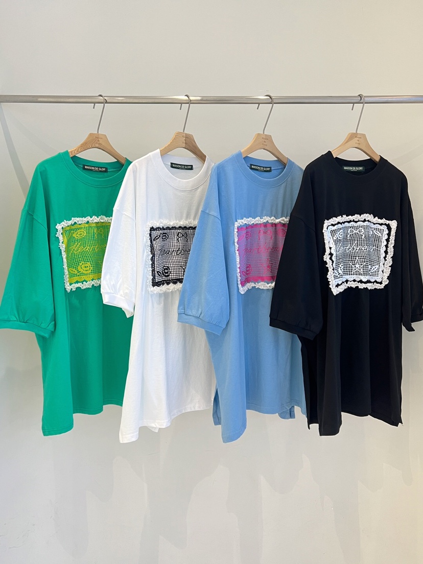 MAISONDEGLORY韓國直郵㊣女裝新品推薦人氣25春夏休閑T恤蕾絲MAISON DE GLORYT恤