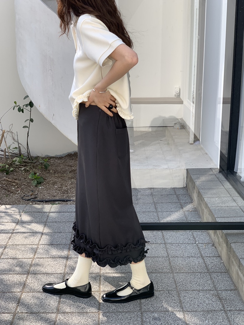 OURS直郵韓國代購㊣女裝新品25春夏推薦時尚人氣半身裙中短裙OURS半身裙/中短裙