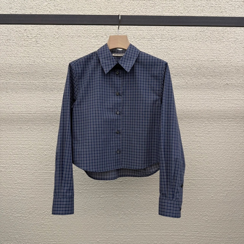 AT THE BAGEL韓國直郵㊣女裝新款推薦人氣襯衫蕾絲衫羅紋AT THE BAGEL襯衫/蕾絲衫圖色1