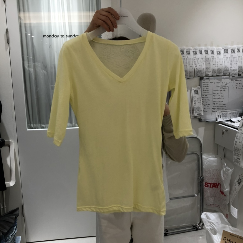 MONDAY TO SUNDAY韓國㊣直郵東大門代購女裝新品熱賣推薦T恤MONDAY TO SUNDAYT恤圖色2