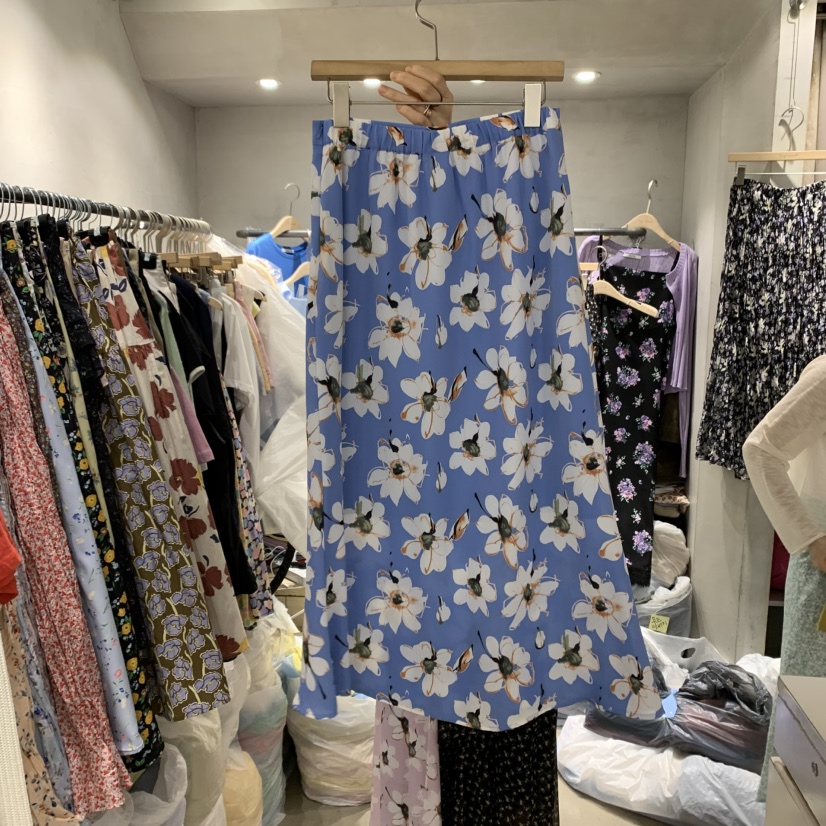 LOGROAD直郵韓國代購㊣女裝新款25春夏熱賣人氣半身裙中短裙LOG ROAD半身裙/中短裙