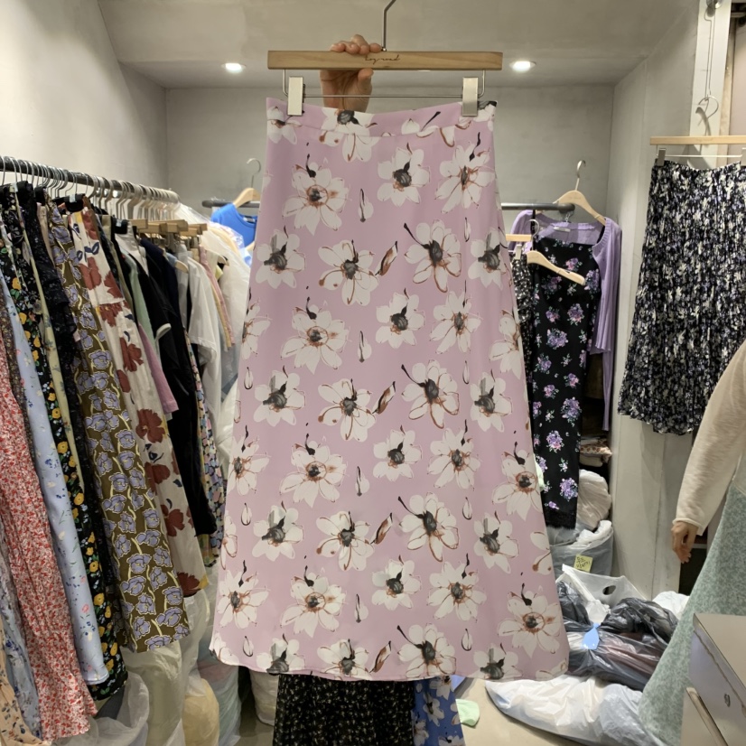 LOGROAD直郵韓國代購㊣女裝新款25春夏熱賣人氣半身裙中短裙LOG ROAD半身裙/中短裙圖色2