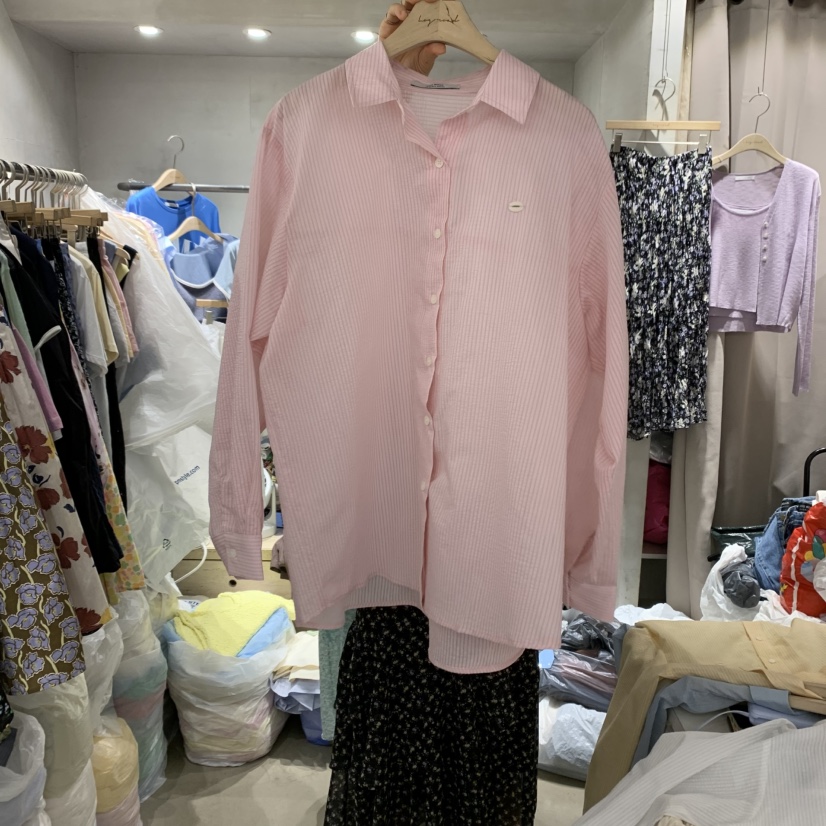 LOGROAD韓國㊣直郵東大門代購女裝新品休閑熱賣人氣襯衫蕾絲衫LOG ROAD襯衫/蕾絲衫圖色2