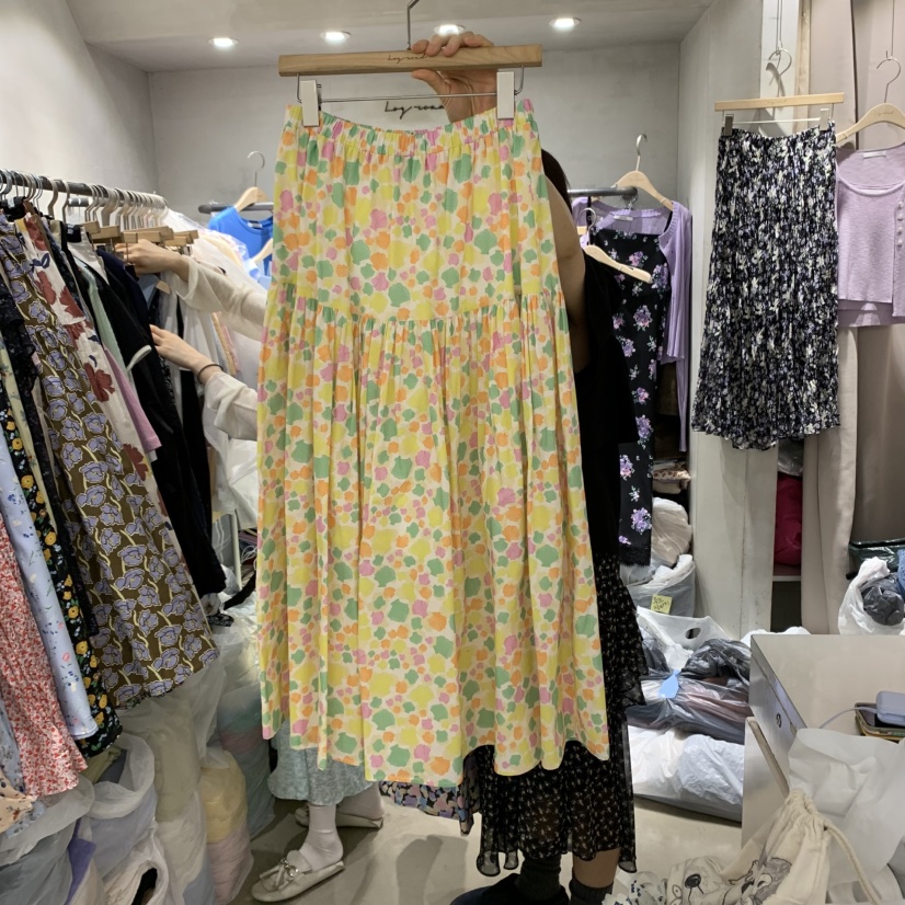 LOGROAD韓國直郵㊣女裝新品休閑時尚25春夏熱賣人氣推薦長裙LOG ROAD長裙