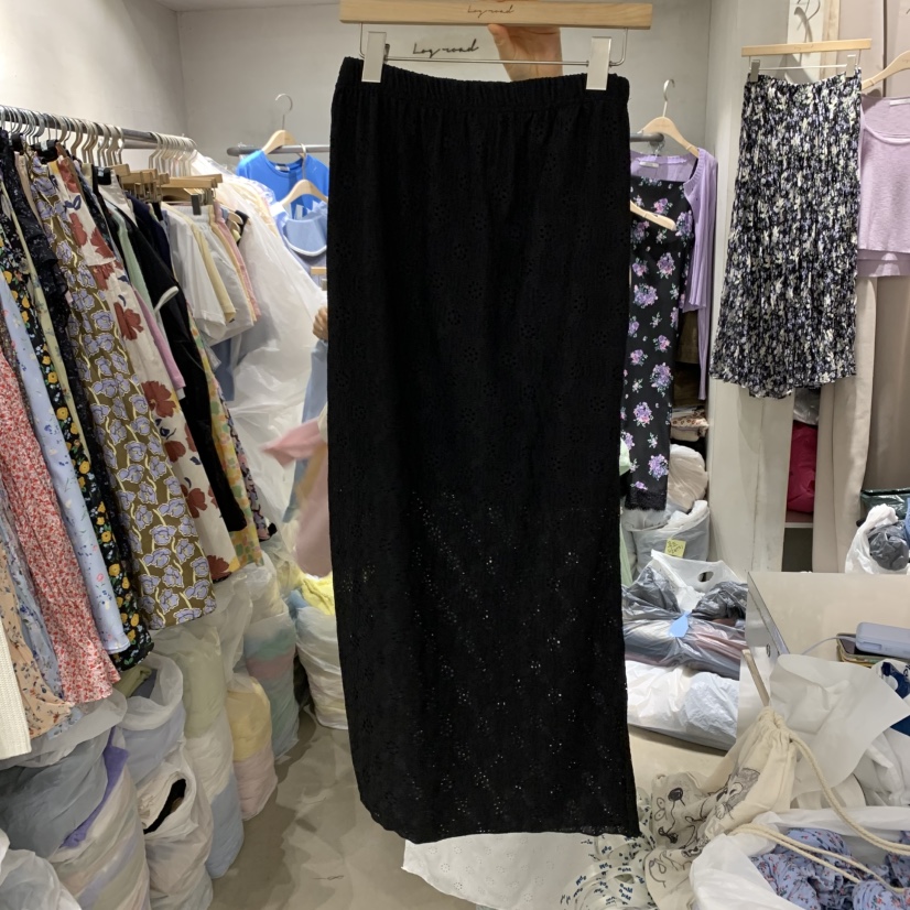 LOGROAD韓國㊣直郵東大門代購女裝新品熱賣人氣25春夏時尚長裙LOG ROAD長裙圖色2