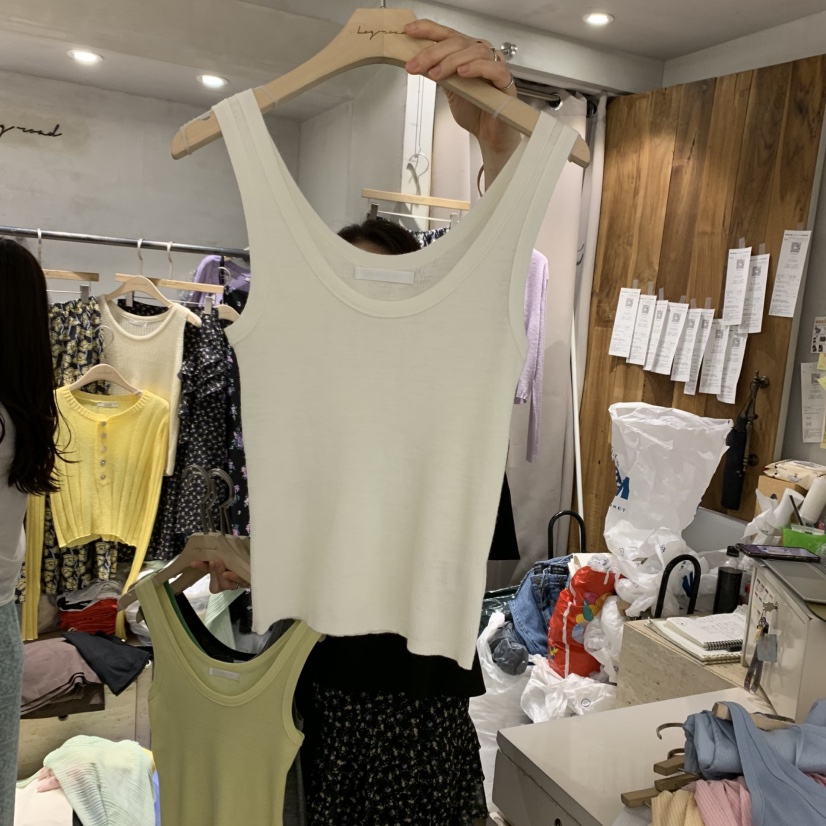 LOGROAD韓國㊣直郵東大門代購女裝新款人氣時尚熱賣吊帶背心LOG ROAD吊帶/背心圖色2