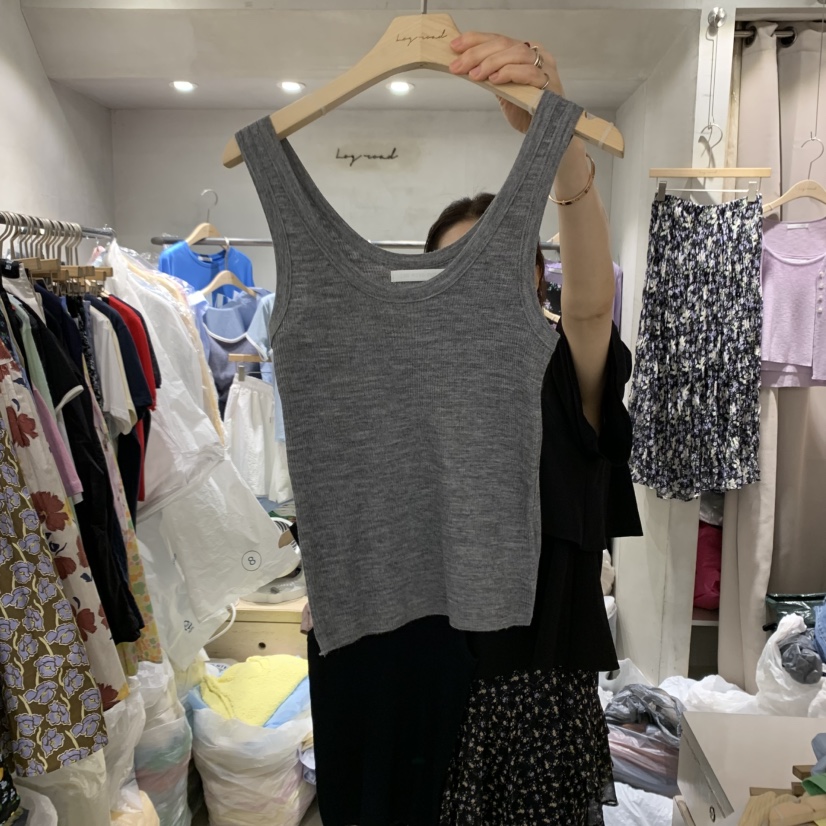 LOGROAD韓國㊣直郵東大門代購女裝新款人氣時尚熱賣吊帶背心LOG ROAD吊帶/背心圖色5