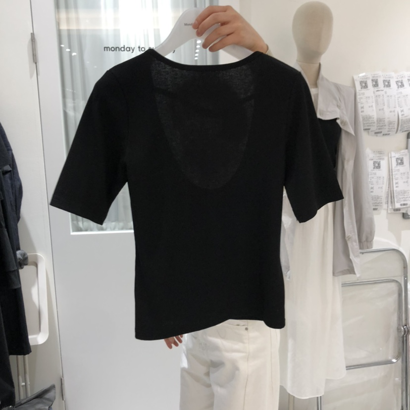 MONDAY TO SUNDAY直郵韓國代購㊣女裝新品熱賣時尚休閑T恤MONDAY TO SUNDAYT恤圖色3