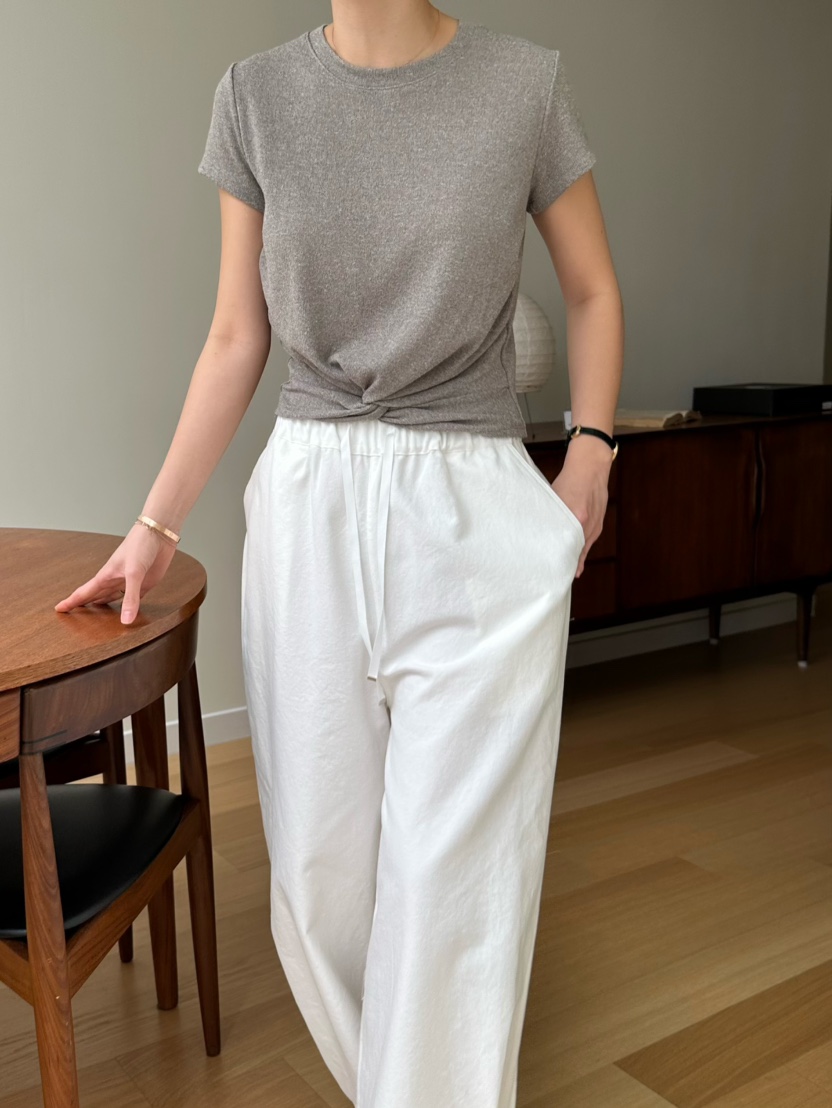LE VASE韓國直郵㊣女裝新款推薦人氣熱賣時尚25春夏休閑褲LE VASE休閑褲