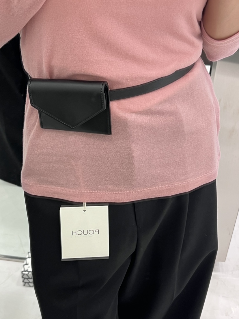 POUCH直郵韓國代購㊣女裝新品人氣25春夏錢包卡包零錢包腰帶POUCH錢包/卡包/零錢包