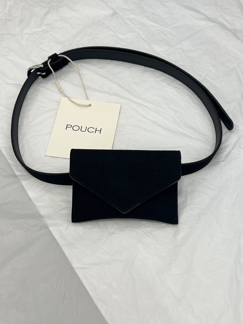 POUCH直郵韓國代購㊣女裝新品推薦休閑錢包卡包零錢包絨面革POUCH錢包/卡包/零錢包