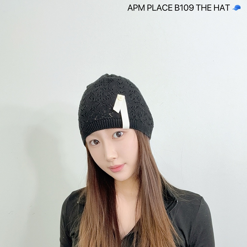 THE HAT-P韓國㊣直郵東大門代購女裝新款25春夏人氣帽子紐扣THE HAT帽子圖色2