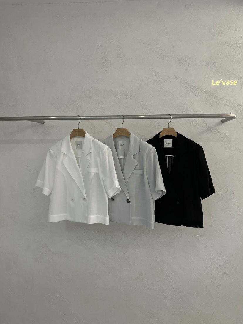 LE VASE韓國直郵㊣女裝新品熱賣時尚推薦人氣休閑25春夏夾克LE VASE夾克