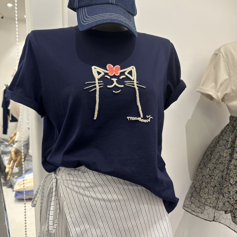 A.CES直郵韓國代購㊣女裝新品熱賣休閑25春夏推薦人氣時尚T恤A.CEST恤圖色4