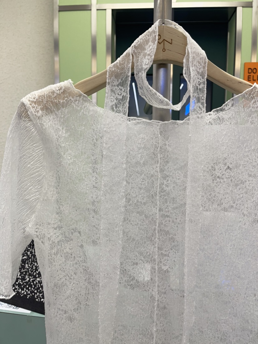REIZ韓國㊣直郵東大門代購女裝新品休閑25春夏襯衫蕾絲衫含脖帶REIZ襯衫/蕾絲衫