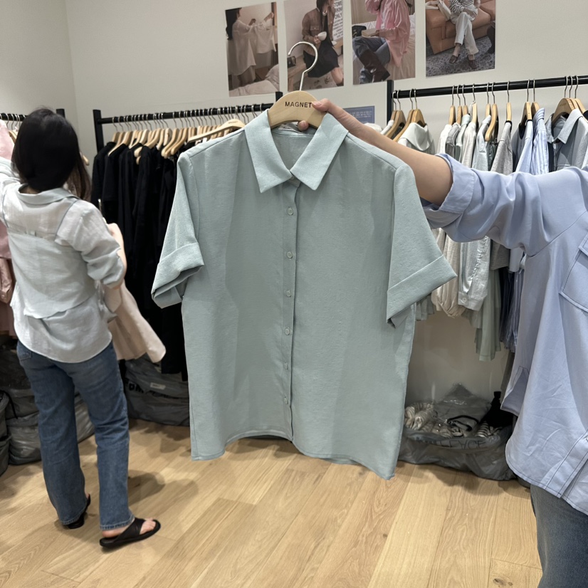 M.G.N韓國直郵㊣東大門實拍女裝新品推薦25春夏襯衫蕾絲衫MAGNET襯衫/蕾絲衫圖色3