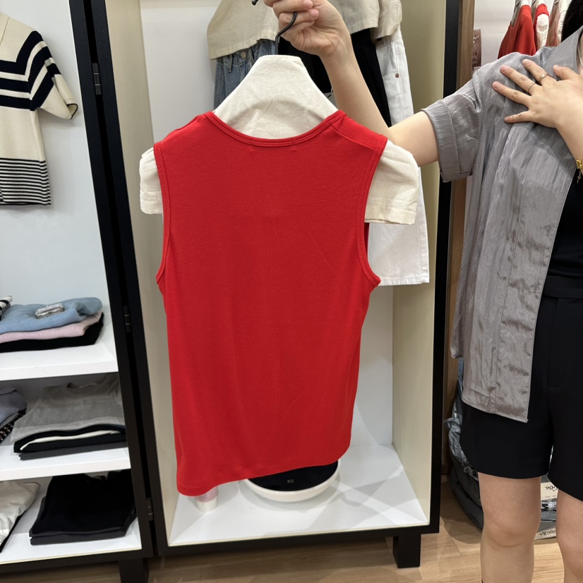 MUYBIEN韓國直郵㊣女裝新品推薦時尚熱賣25春夏休閑吊帶背心MUYBIEN吊帶/背心