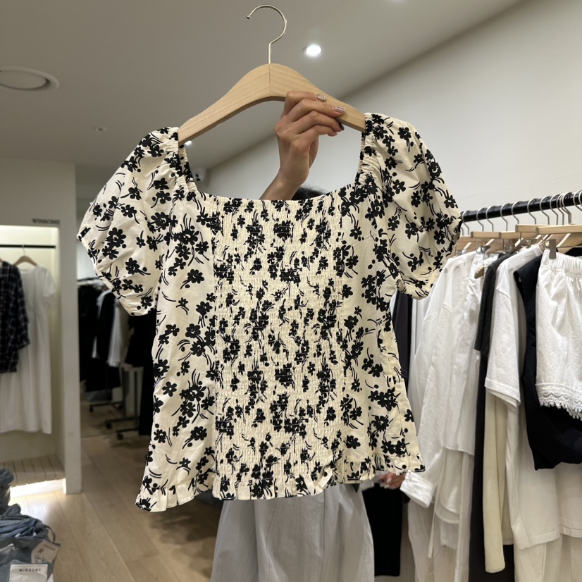WINSOME直郵韓國代購㊣女裝新品時尚休閑人氣熱賣襯衫蕾絲衫WINSOME襯衫/蕾絲衫