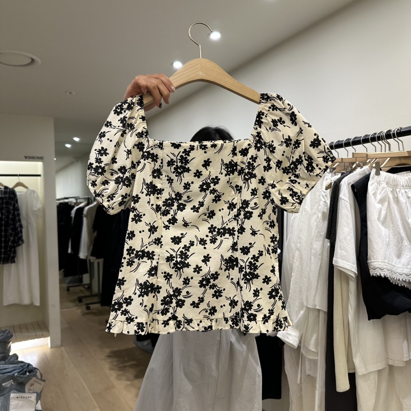 WINSOME直郵韓國代購㊣女裝新品時尚休閑人氣熱賣襯衫蕾絲衫WINSOME襯衫/蕾絲衫圖色3