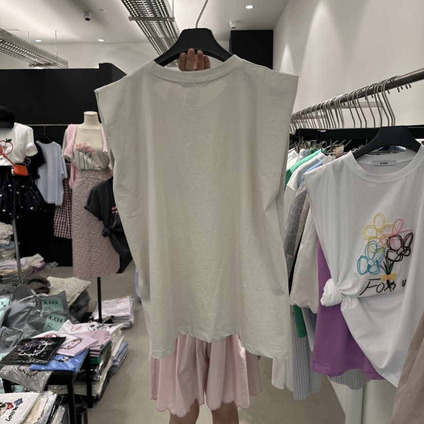 A.CES韓國直郵㊣女裝新品熱賣推薦25春夏休閑時尚吊帶背心A.CES吊帶/背心