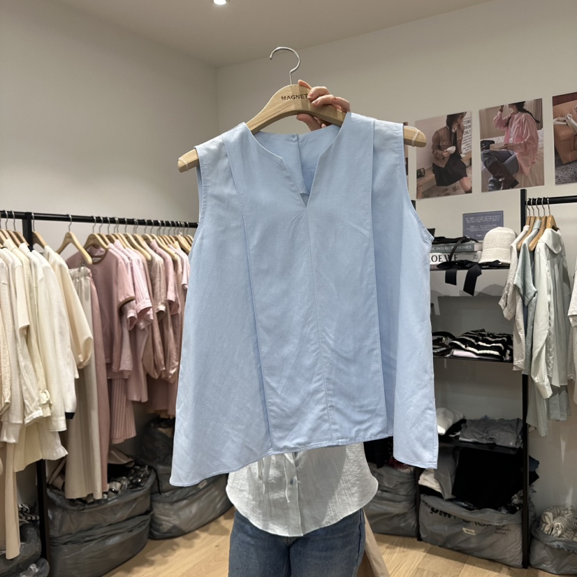 M.G.N韓國直郵㊣東大門實拍女裝新品25春夏推薦時尚吊帶背心MAGNET吊帶/背心圖色2