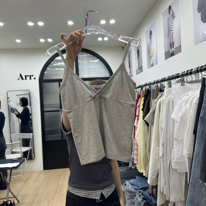 ARR韓國直郵㊣東大門實拍女裝新品推薦25春夏熱賣休閑吊帶背心ARR吊帶/背心圖色2
