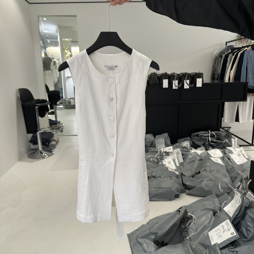 OSOO韓國直郵㊣東大門實拍女裝新品熱賣推薦25春夏時尚馬甲OSOO馬甲
