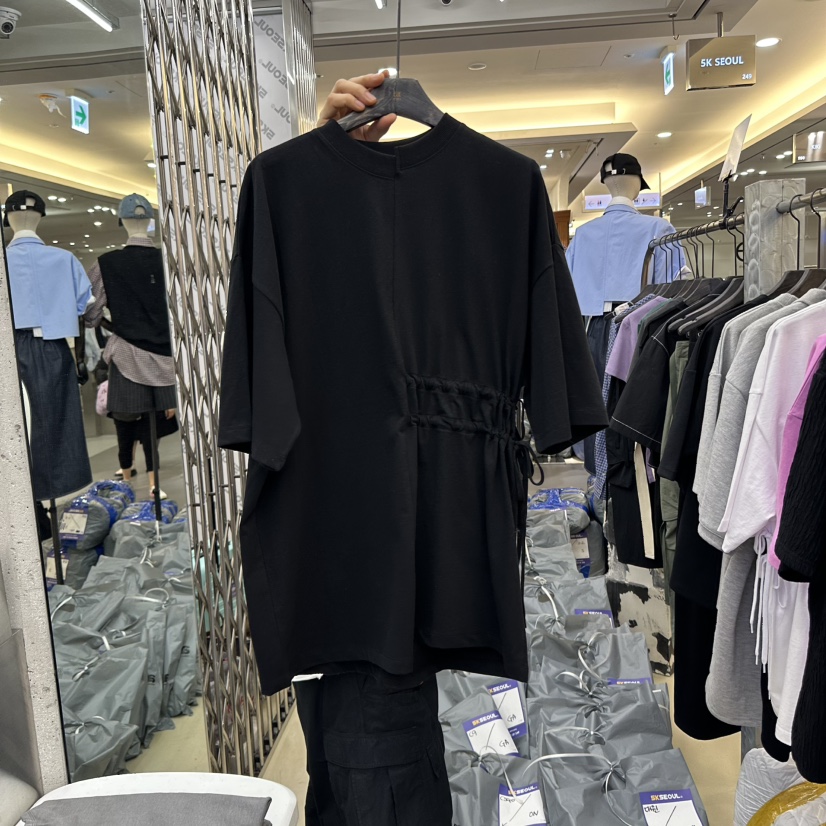 5K韓國㊣直郵東大門代購女裝新品25春夏人氣休閑時尚熱賣T恤5KT恤圖色3