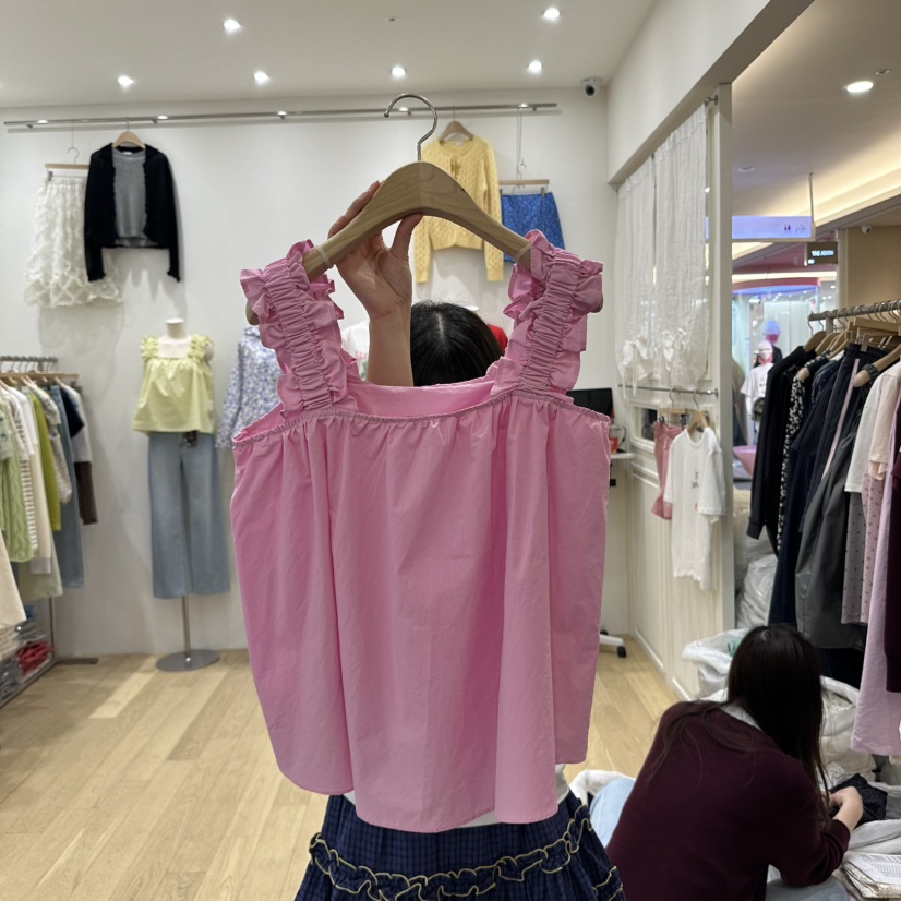 FURE韓國㊣直郵東大門代購女裝新品人氣推薦時尚休閑吊帶背心FURE吊帶/背心