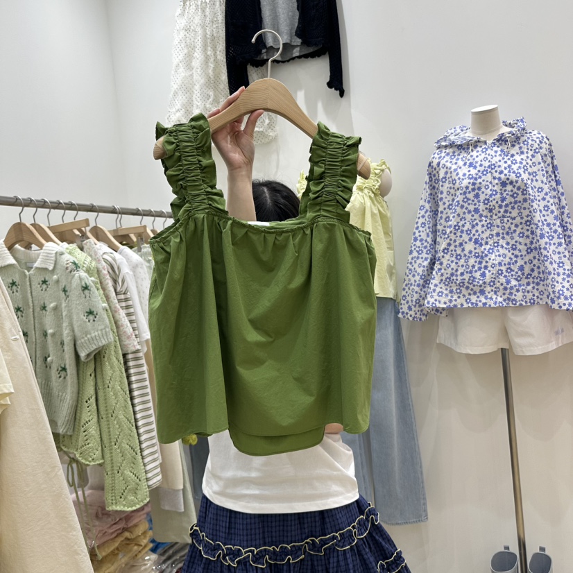 FURE韓國㊣直郵東大門代購女裝新品人氣推薦時尚休閑吊帶背心FURE吊帶/背心圖色3