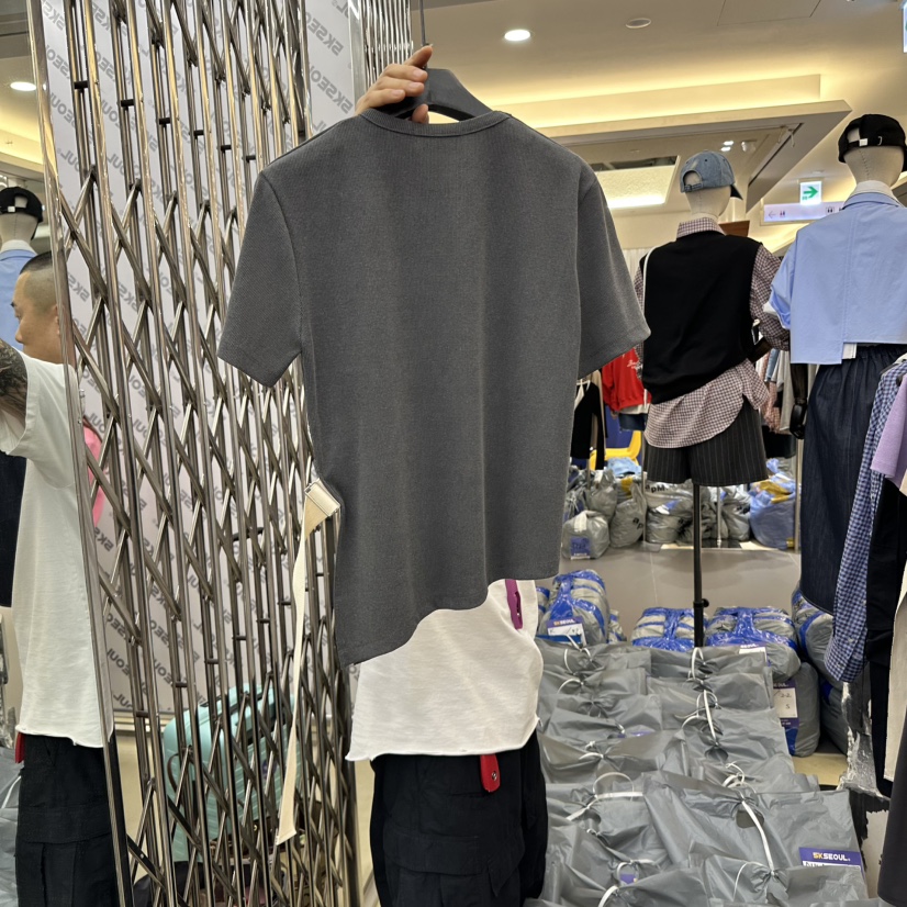 5K直郵韓國代購㊣女裝新款休閑推薦人氣熱賣時尚25春夏T恤腰帶5KT恤