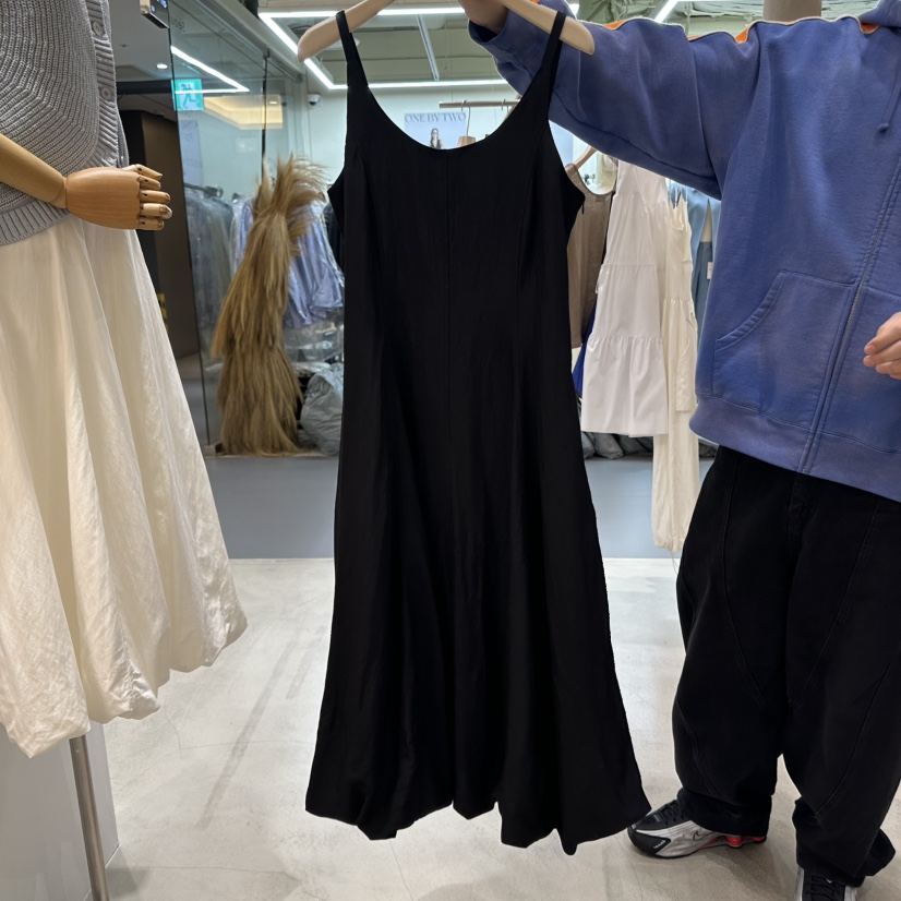 BINUS直郵韓國代購㊣女裝新款25春夏推薦時尚人氣休閑連衣裙BINUS連衣裙圖色2