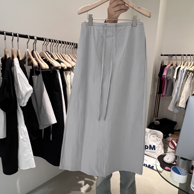 PLATE直郵韓國代購㊣女裝新款25春夏人氣時尚推薦半身裙中短裙PLATE半身裙/中短裙圖色1