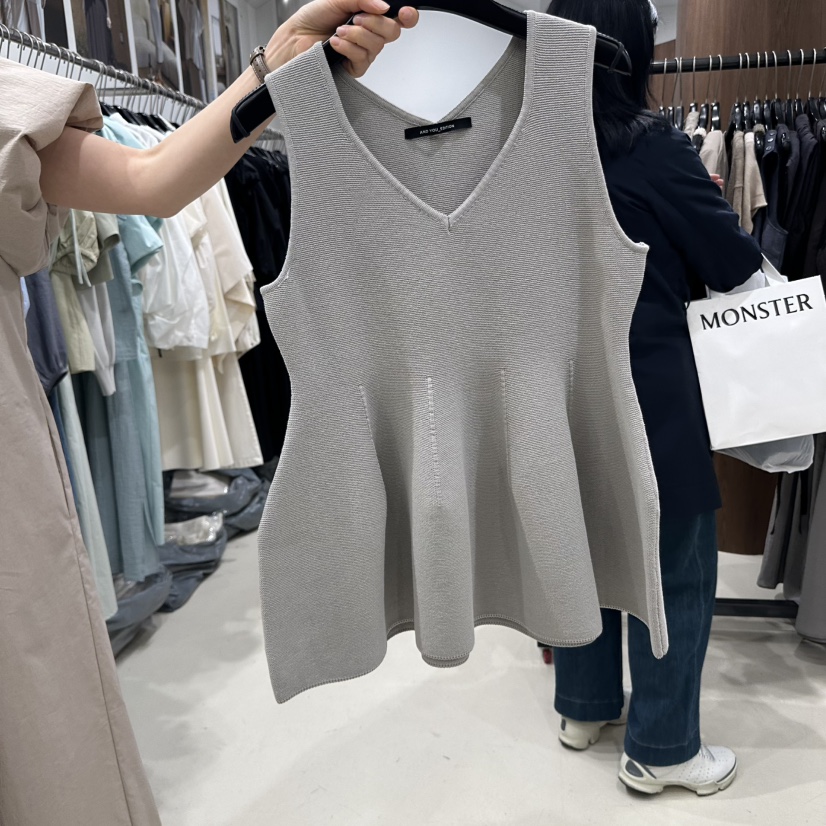 ANDYOUEDITION韓國㊣直郵東大門代購女裝新品時尚熱賣吊帶背心ANDYOUEDITION吊帶/背心圖色2