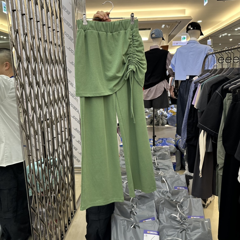 5K韓國㊣直郵東大門代購女裝新款人氣休閑時尚25春夏推薦裙褲5K裙褲圖色3