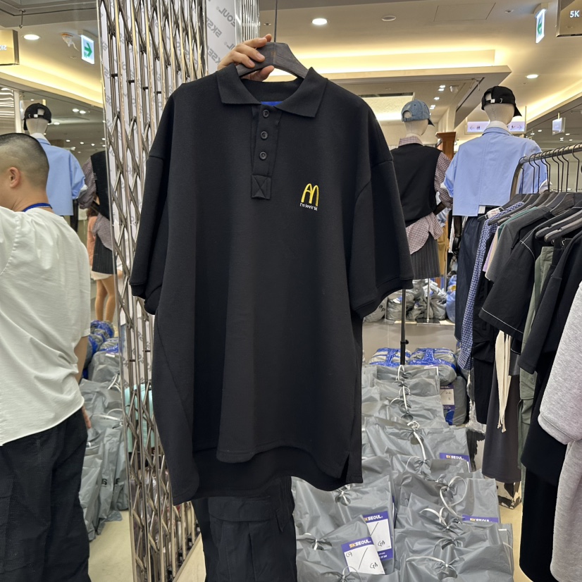 5K直郵韓國代購㊣女裝新品25春夏時尚推薦人氣熱賣休閑T恤5KT恤圖色2