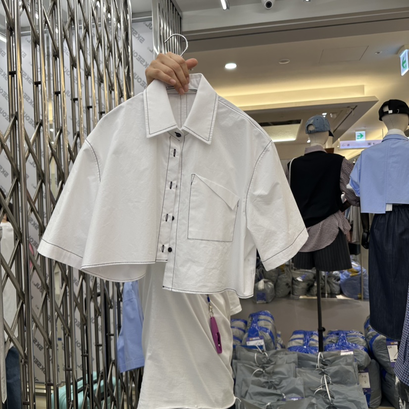 5K韓國㊣直郵東大門代購女裝新款人氣休閑推薦時尚襯衫蕾絲衫5K襯衫/蕾絲衫圖色3