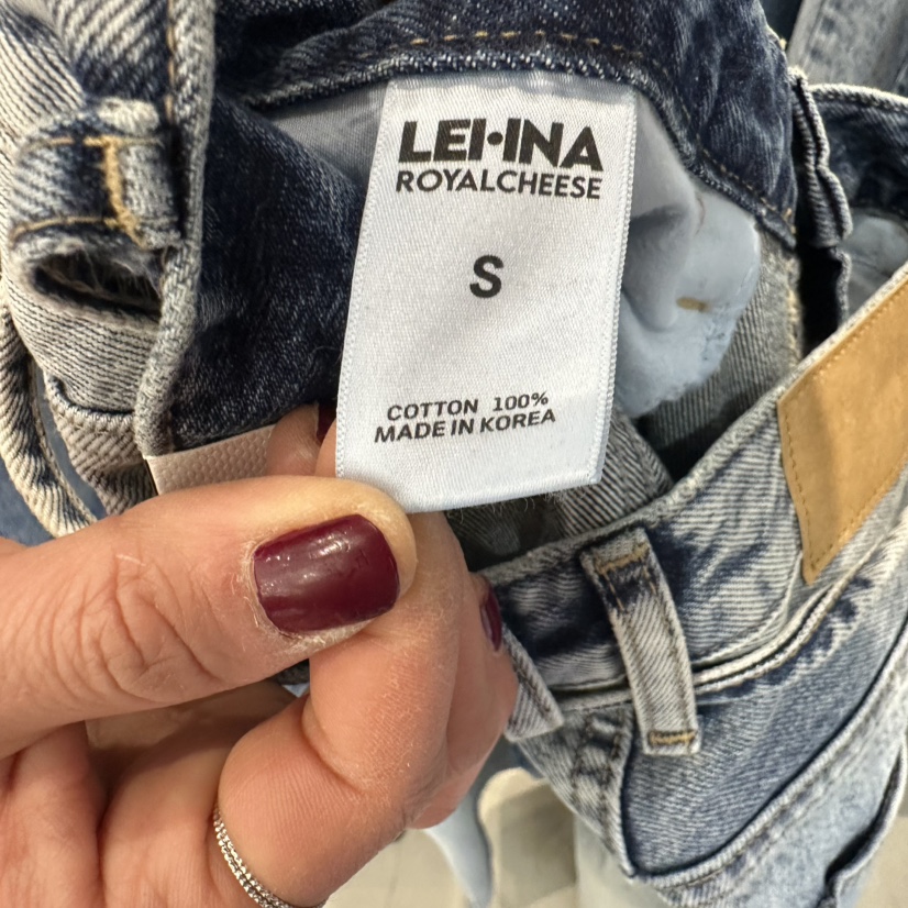 LEHNA直郵韓國代購㊣女裝新品熱賣人氣時尚推薦休閑25春夏牛仔褲LEHNA牛仔褲