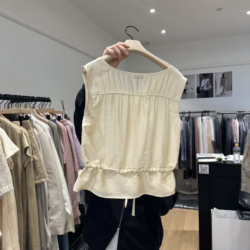 aube nunt韓國直郵㊣女裝新款休閑25春夏人氣時尚吊帶背心aube nunt吊帶/背心