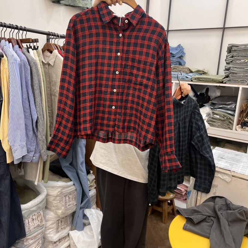 DELI JENNY韓國直郵㊣女裝新品人氣休閑時尚25春夏襯衫蕾絲衫THERE襯衫/蕾絲衫圖色2