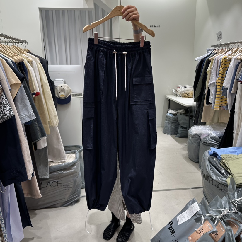 URBANE-P韓國直郵㊣女裝新品休閑人氣25春夏時尚休閑褲口袋URBANE-P休閑褲圖色3