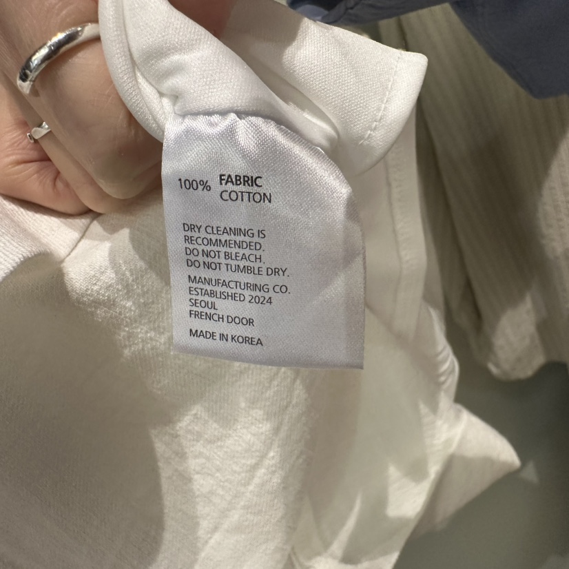 FRENCH DOOR韓國直郵㊣東大門實拍女裝新品25春夏短裙棉質FRENCH DOOR短裙