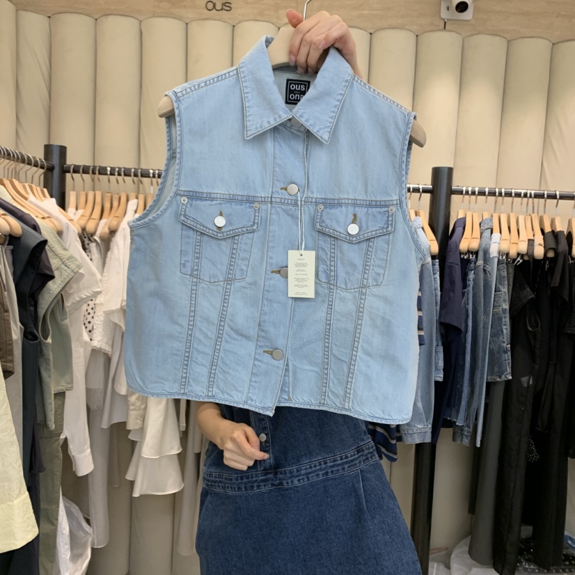 OUS/INCH-L韓國㊣直郵東大門代購女裝新品25春夏時尚馬甲OUS/INCH馬甲