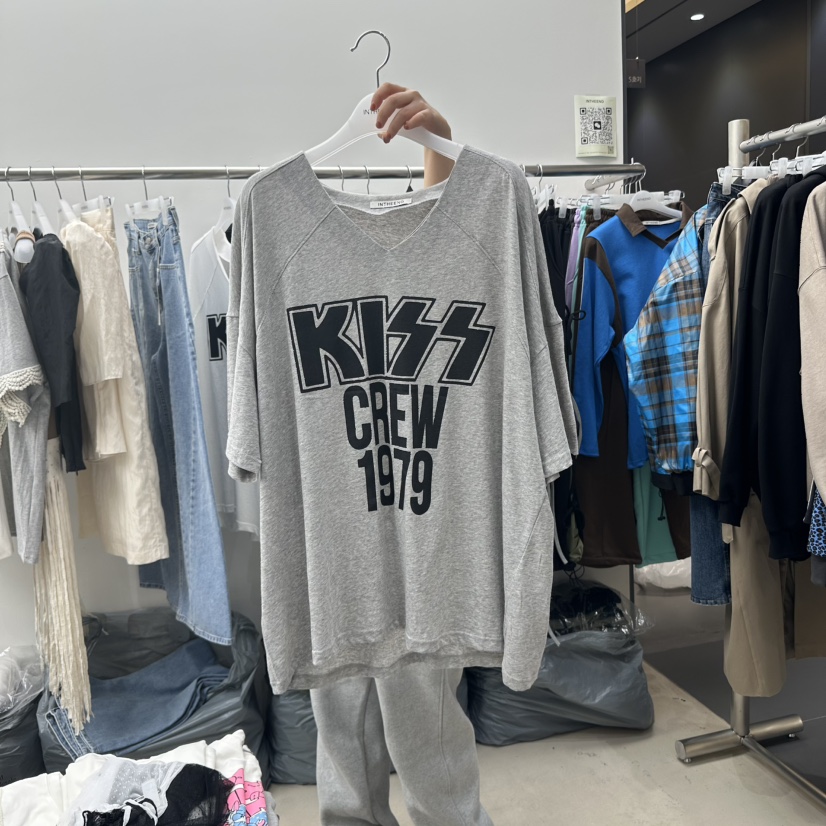 INTHEEND直郵韓國代購㊣女裝新款25春夏時尚休閑人氣T恤圓領INTHEENDT恤圖色2