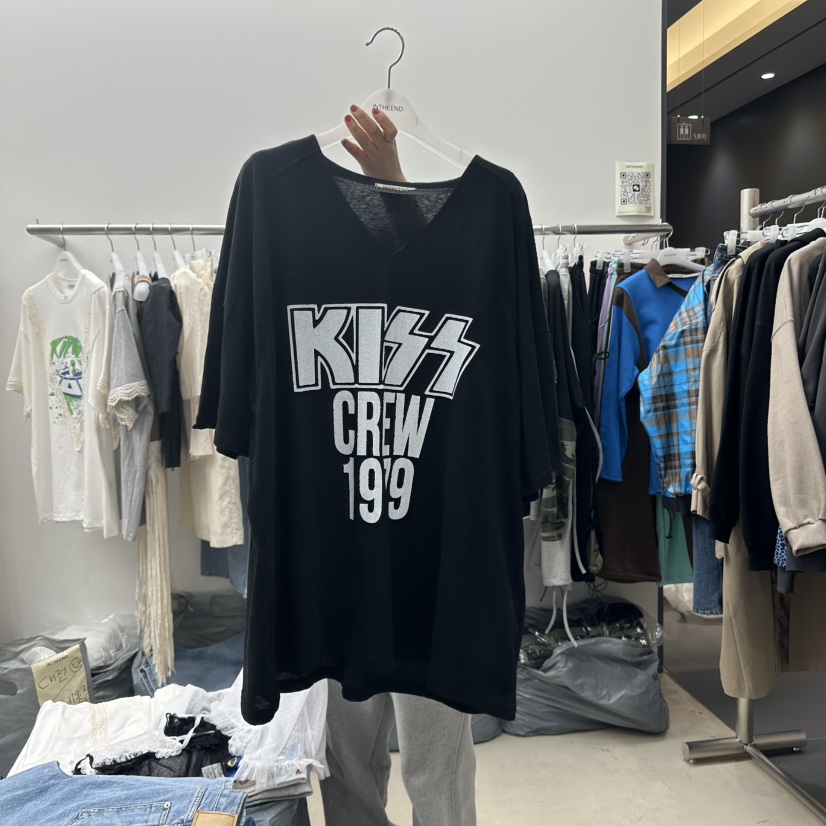 INTHEEND直郵韓國代購㊣女裝新款25春夏時尚休閑人氣T恤圓領INTHEENDT恤圖色3