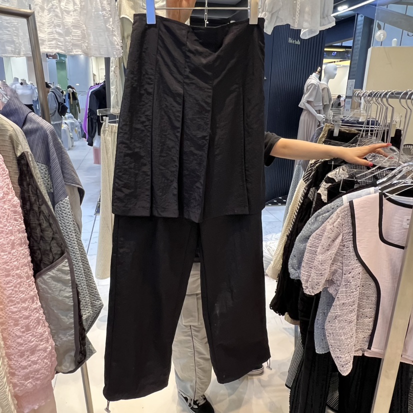 ECHOPARTY直郵韓國代購㊣女裝新品人氣時尚25春夏休閑推薦裙褲ECHOPARTY裙褲圖色2